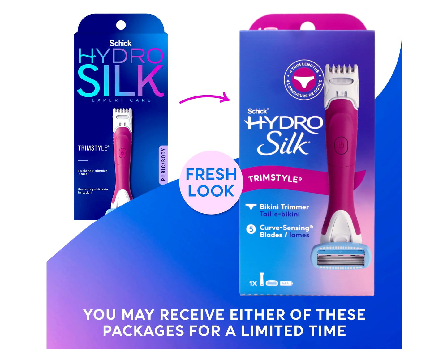 Schick Womens Hydro Silk TrimStyle Razor Bikini Trimmer (Pack of 6) Beauty and Personal Care Schick Hydro Silk