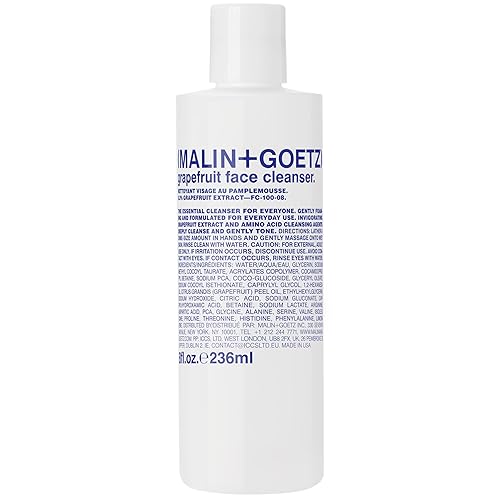 MALIN+GOETZ Grapefruit Face Cleanser | Gentle 3-in-1 Foaming Gel Vitamin-Rich Grapefruit, Amino Acids + Coconut-Based Surfactants | Purifies, Balances