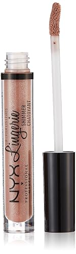 NYX PROFESSIONAL MAKEUP Lip Lingerie Shimmer, Lip Gloss - Butter, Toffee Nude