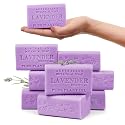 Australian Botanical Soap, 6.6 OZ, Lavender and Essential Oil, Triple Milled Bars made with a Natural Soap Base and Enriched with Organic Shea Butter