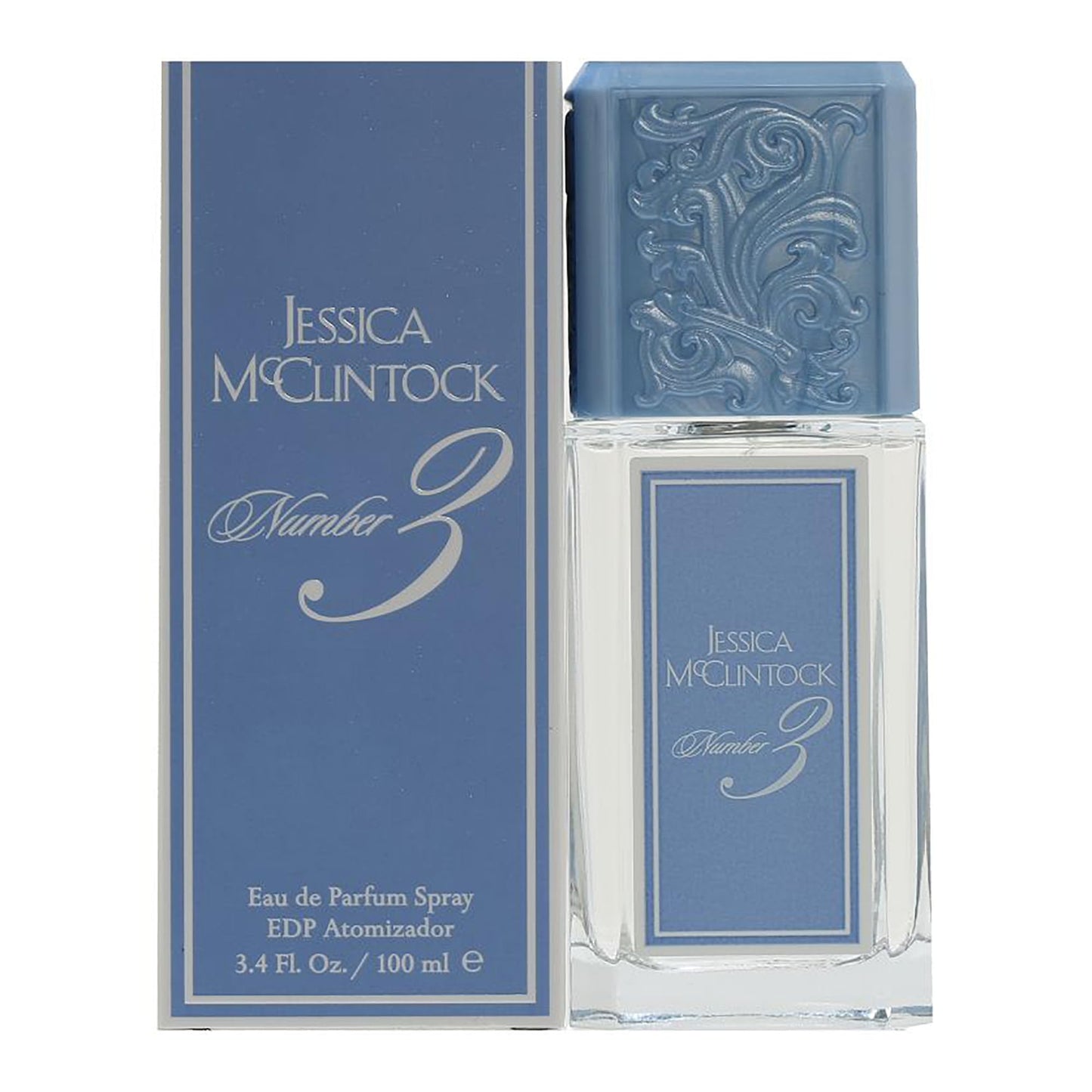 Jessica McClintock No. 3 Eau de Parfum Spray for Women, 3.4 Ounce