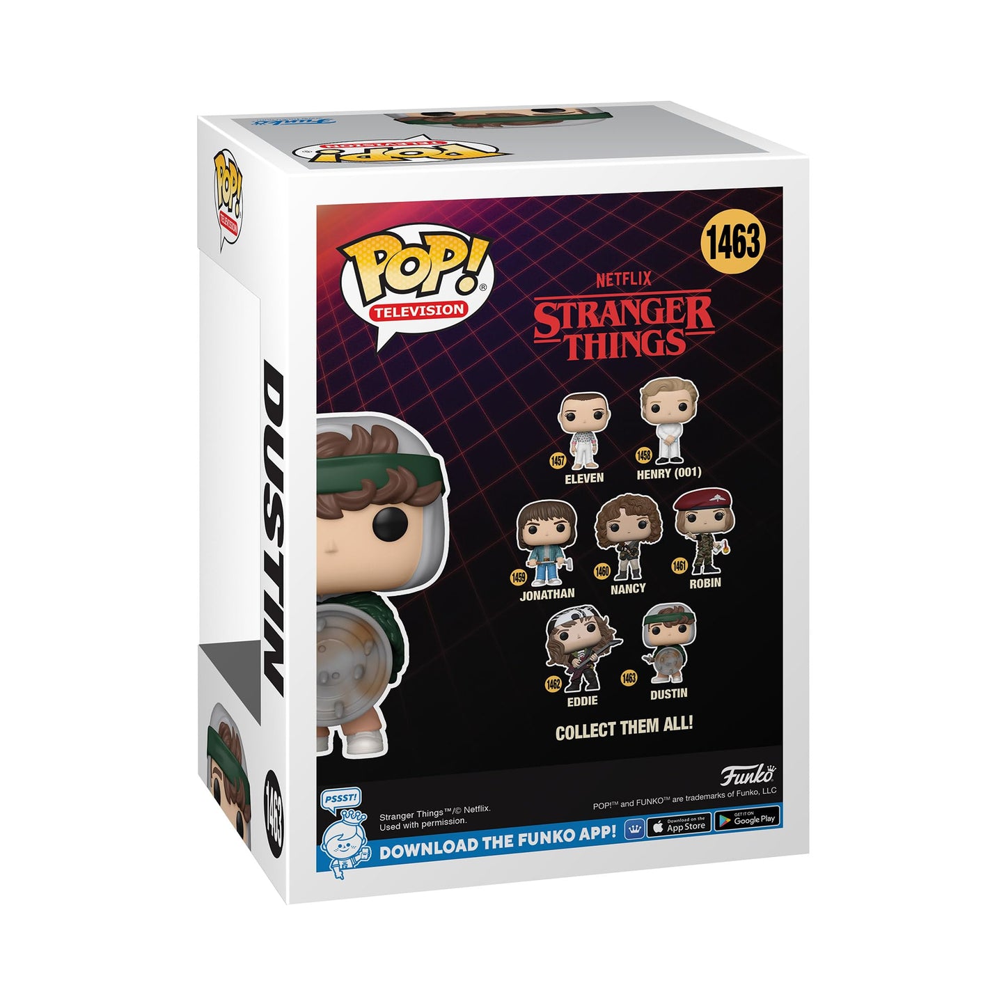Funko POP! TV: Stranger Things - Hunter Dustin Henderson with Shield - Collectable Vinyl Figure - Gift Idea - Official Merchandise - for Kids…