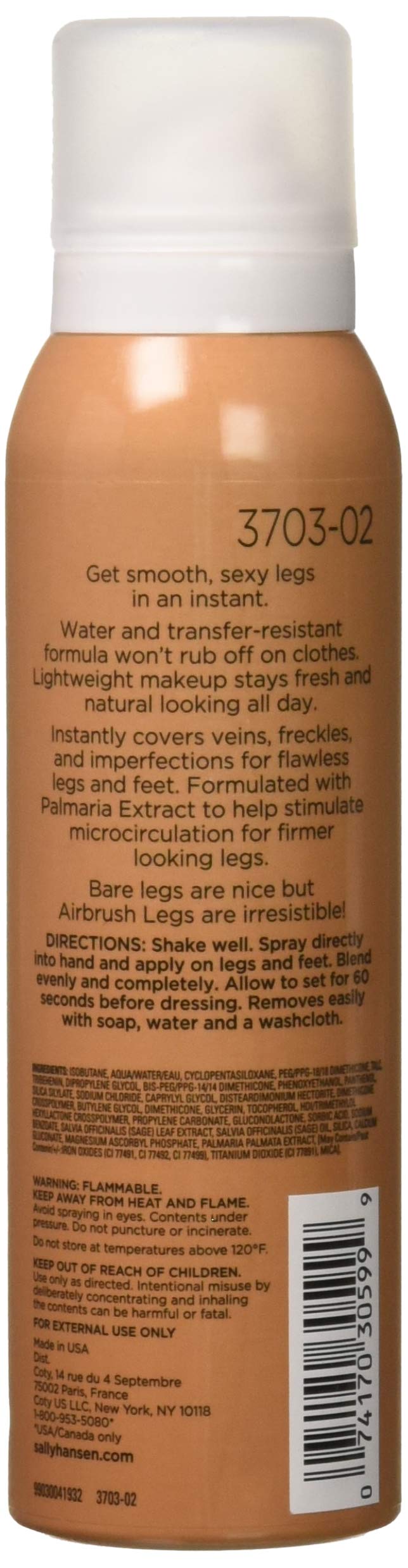 Sally Hansen Airbrush Legs Leg Makeup, Medium Glow, 4.4 oz, Pack of 4