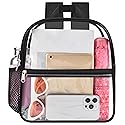 USPECLARE Clear Backpack for Stadium Approved 12×6×12, Water proof Clear Bag for Stadium Events and Concert Work Sport Event