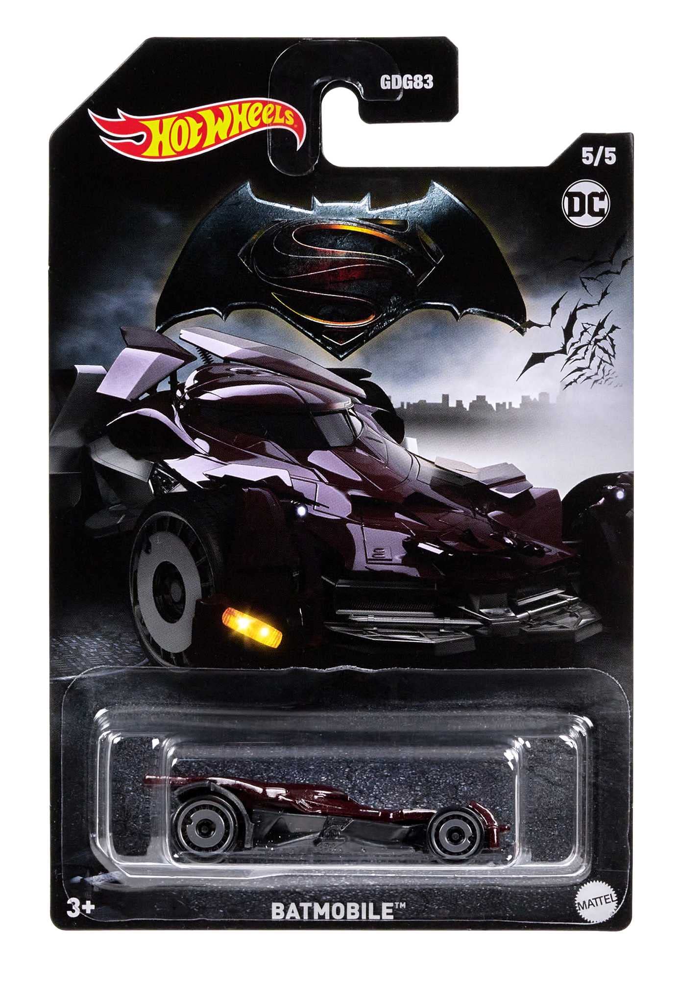 Hot Wheels Batmobile, 1 1:64 Scale Toy Car, DC Batmobile Collectible Vehicle, Toy for Batman Fans & Kids, HMV72 (Assorted Design)