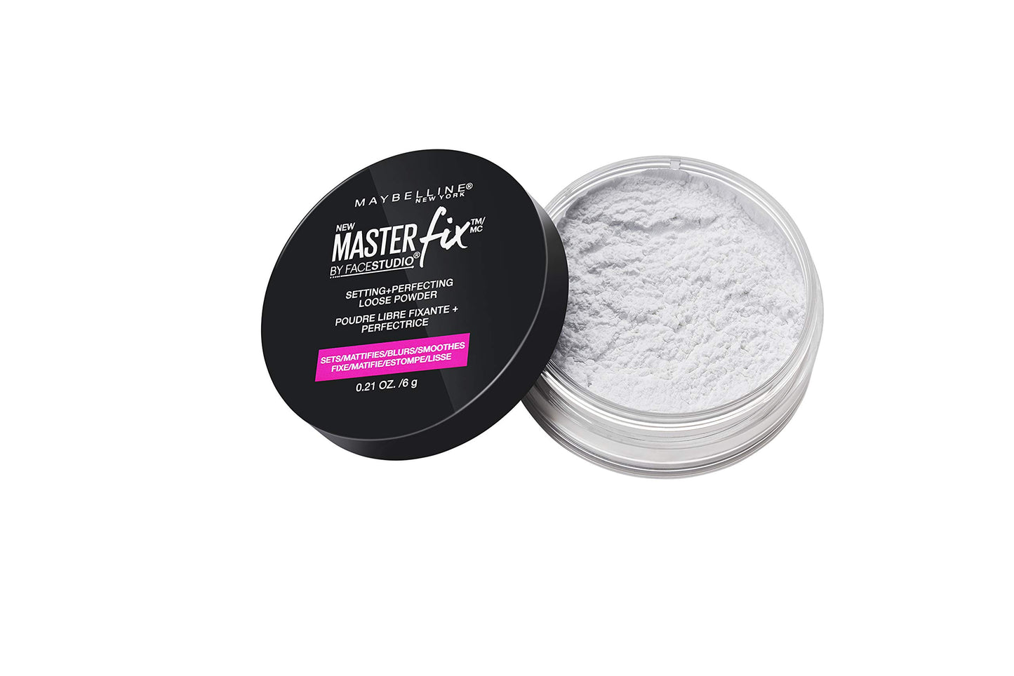 Maybelline Facestudio Lasting Fix Setting + Perfecting Loose Powder Makeup, All Day Matte Wear, Minimizes Shine, Sets Foundation Makeup, Translucent