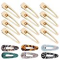 Gukasxi 30pcs Gold Alligator Hair Clips Barrettes Metal Hollow Hair Clip for Silicone Mold Making Pearl Acrylic Resin Hair Pin Hairbow Hairpins