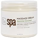 BCL SPA Massage Cream organic Jasmine + Coconut body lotion with rice extract, shea butter, aloe vera, argan and jojoba oils, body cream to hydrate