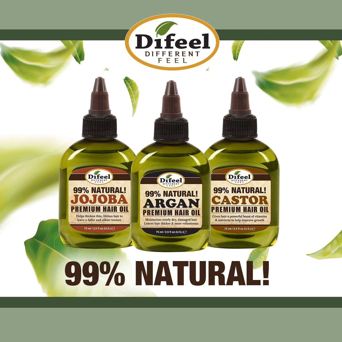 Difeel Essential Oils Argan Oil 1 ounce (6-Pack)