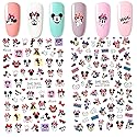 2Pieces 3D Mouse Nail Stickers Cute Kawaii Cartoon Nail Stikers Self-Adhesive Nail Decals for Women Girls Kids Nail Art Stickers (75+Decals)