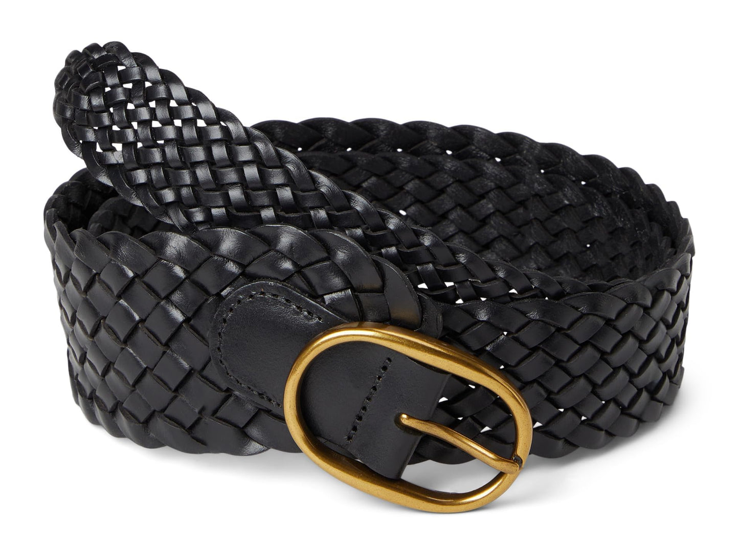 Madewell Women's Woven Hip Belt, True Black, Medium-Large