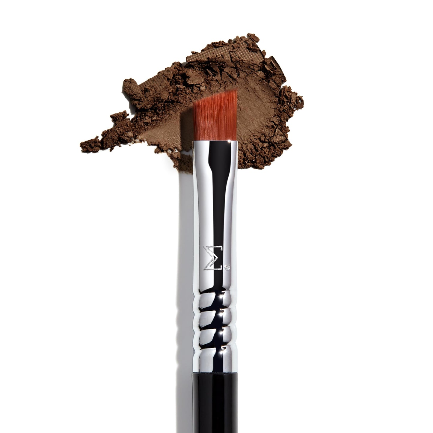 Sigma Beauty E65 Small Angle Brush - Use for Winged Eyes or Brow - Precision Angled Brush for Gel or Powder Products - Create Precise Lines & Strokes