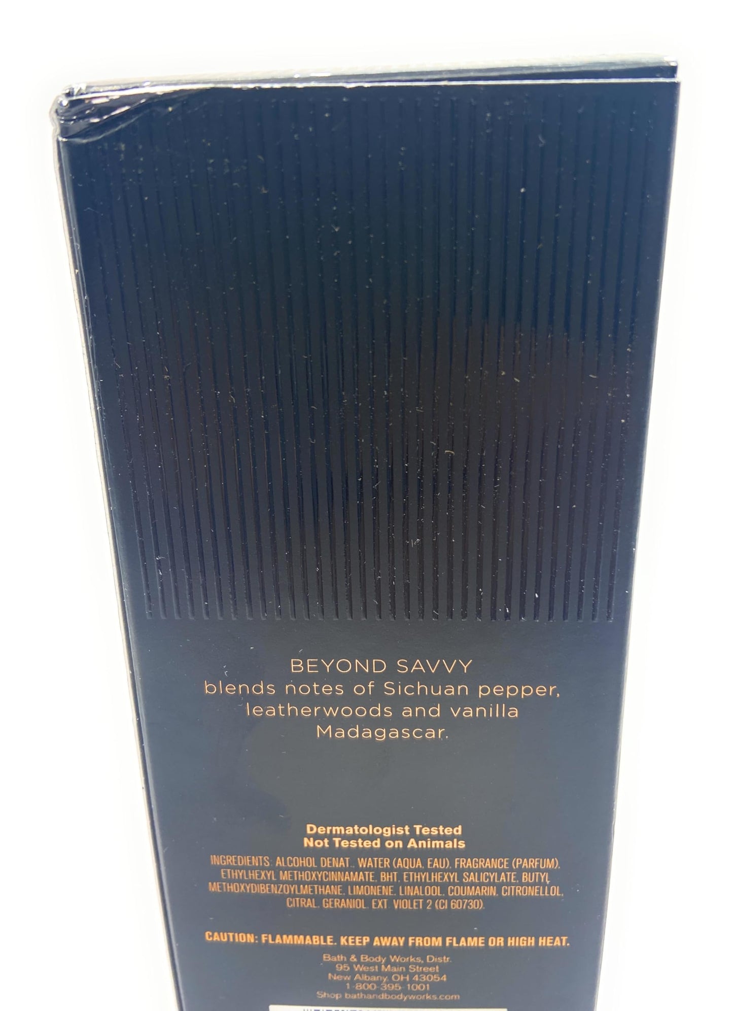 Bath and Body Works Beyond Savvy Men's Collection Cologne 3.4 Fluid Ounce Spray