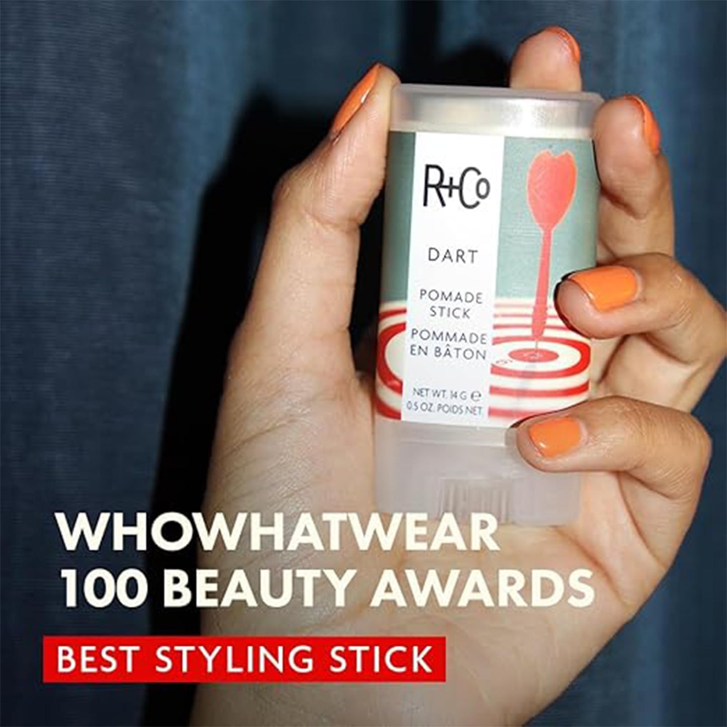R+Co Dart Pomade Stick | Tame Flyaways, Sculpt and Polish | Long Lasting Texture and Shapes | Vegan + No Parabens | 0.5 Ounce (Pack of 2)