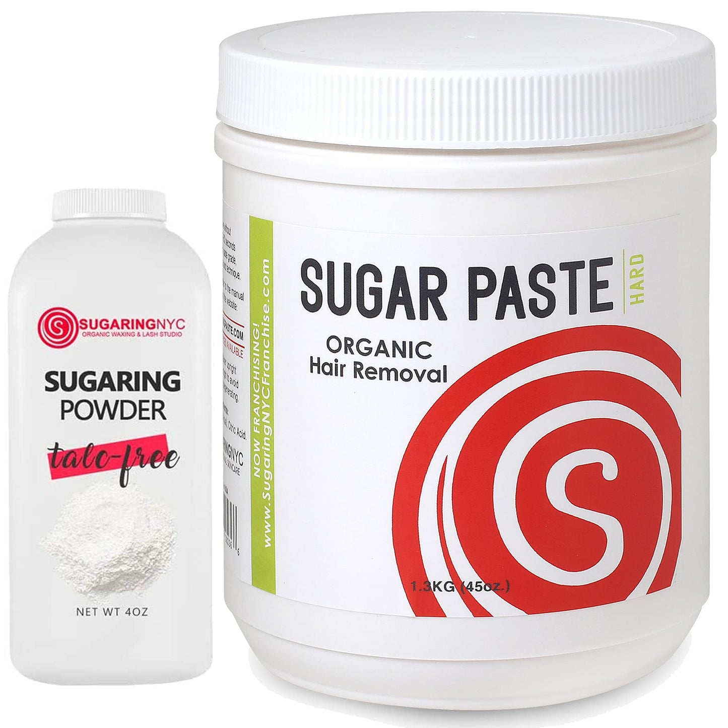 Sugaring Hair Removal Paste (Hard) + Sugaring NYC Drying Powder Beauty and Personal Care Sugaring NYC