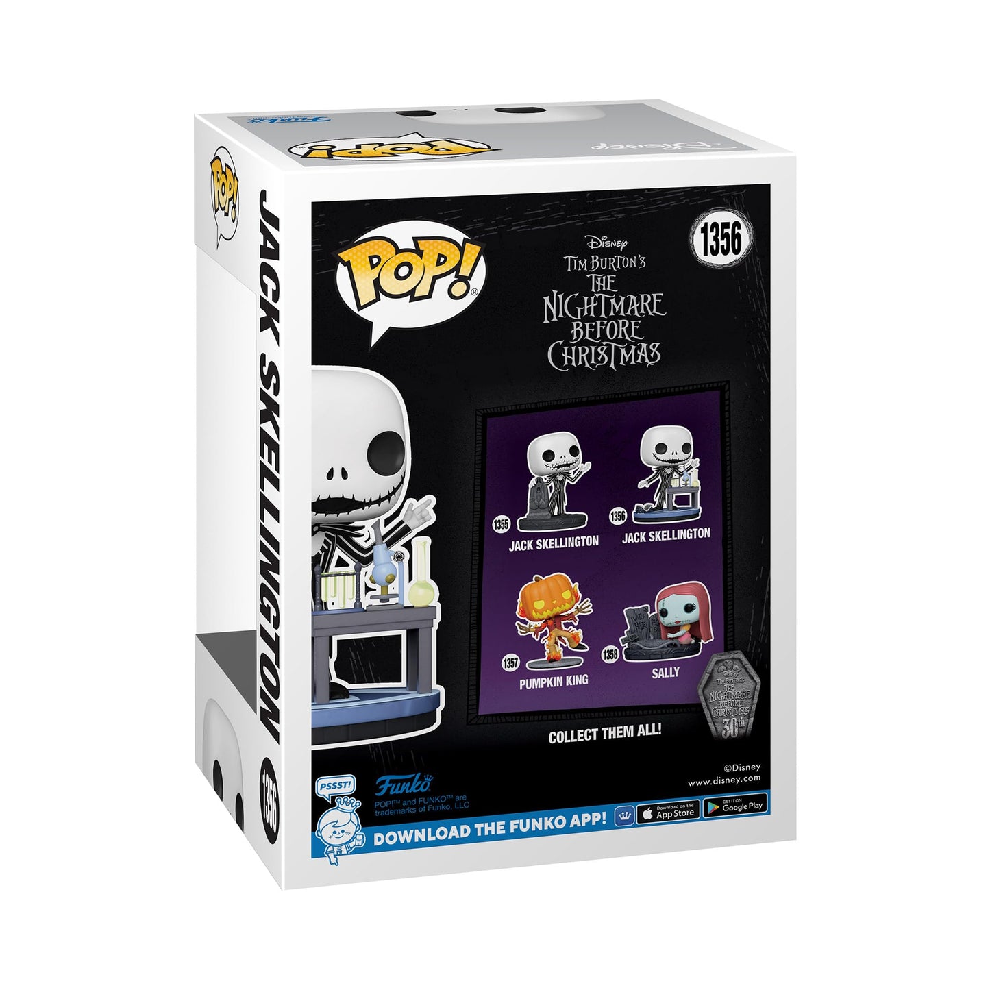 Funko POP! Disney: The Nightmare Before Christmas 30th - Jack Skellington - (lab) - Collectable Vinyl Figure - Gift Idea - Official Merchandise…