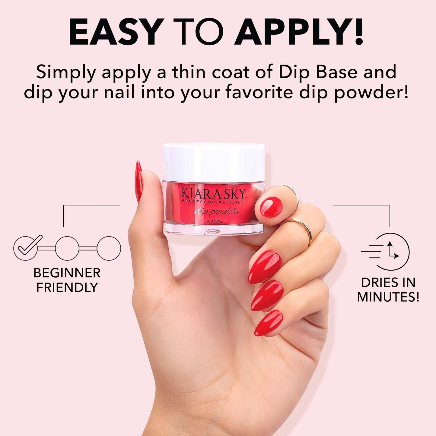Kiara Sky Dip Powder Pink Tones 1 oz, Peach Sangria Beauty & Personal Care KIARA SKY