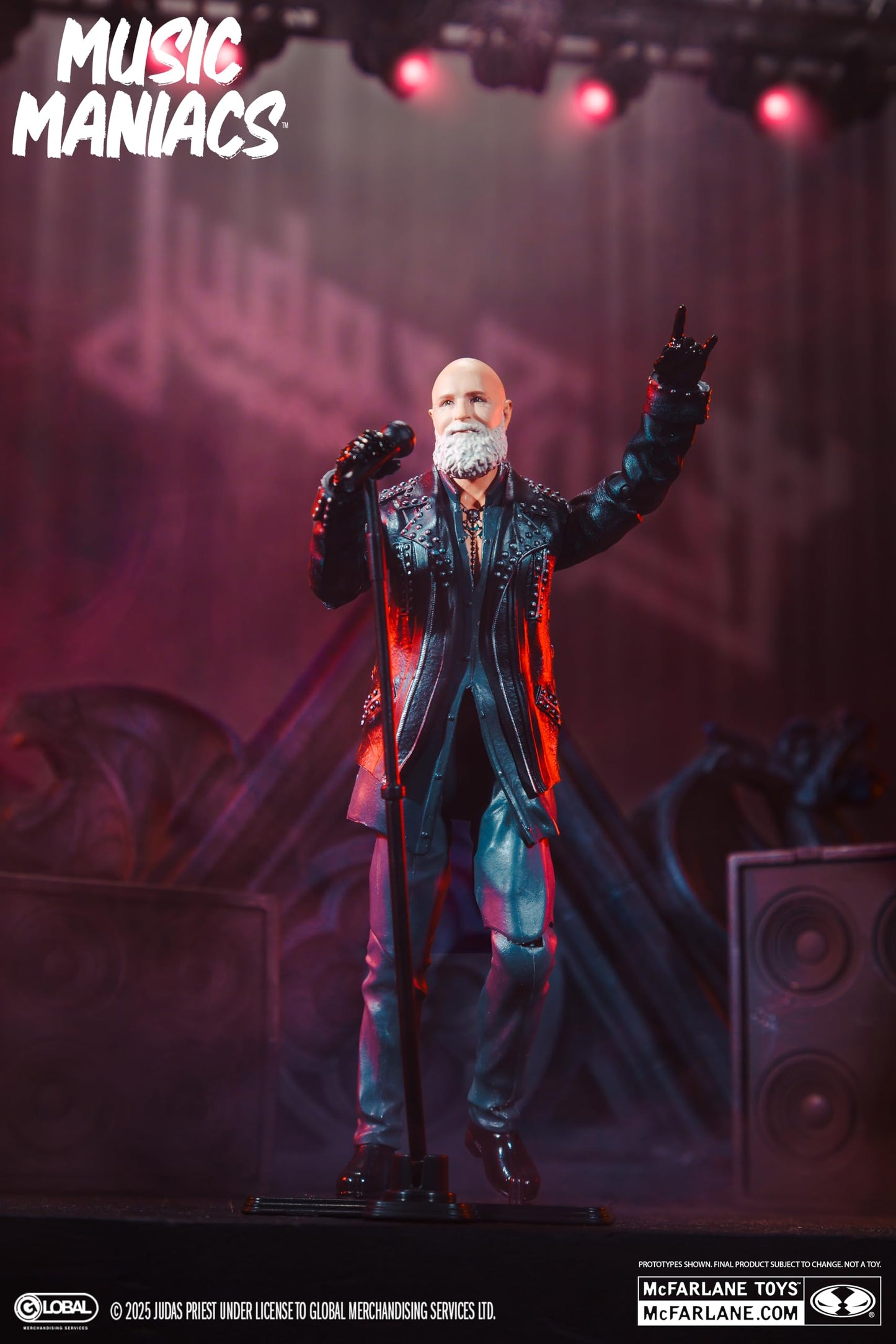 McFarlane Toys- Music Maniacs Metal Rob Halford (Judas Priest) 6in Action Figure