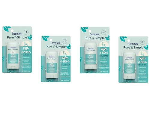 Coppertone Kids Sunscreen Stick Broad Spectrum SPF 50.46 Ounces Each (4)