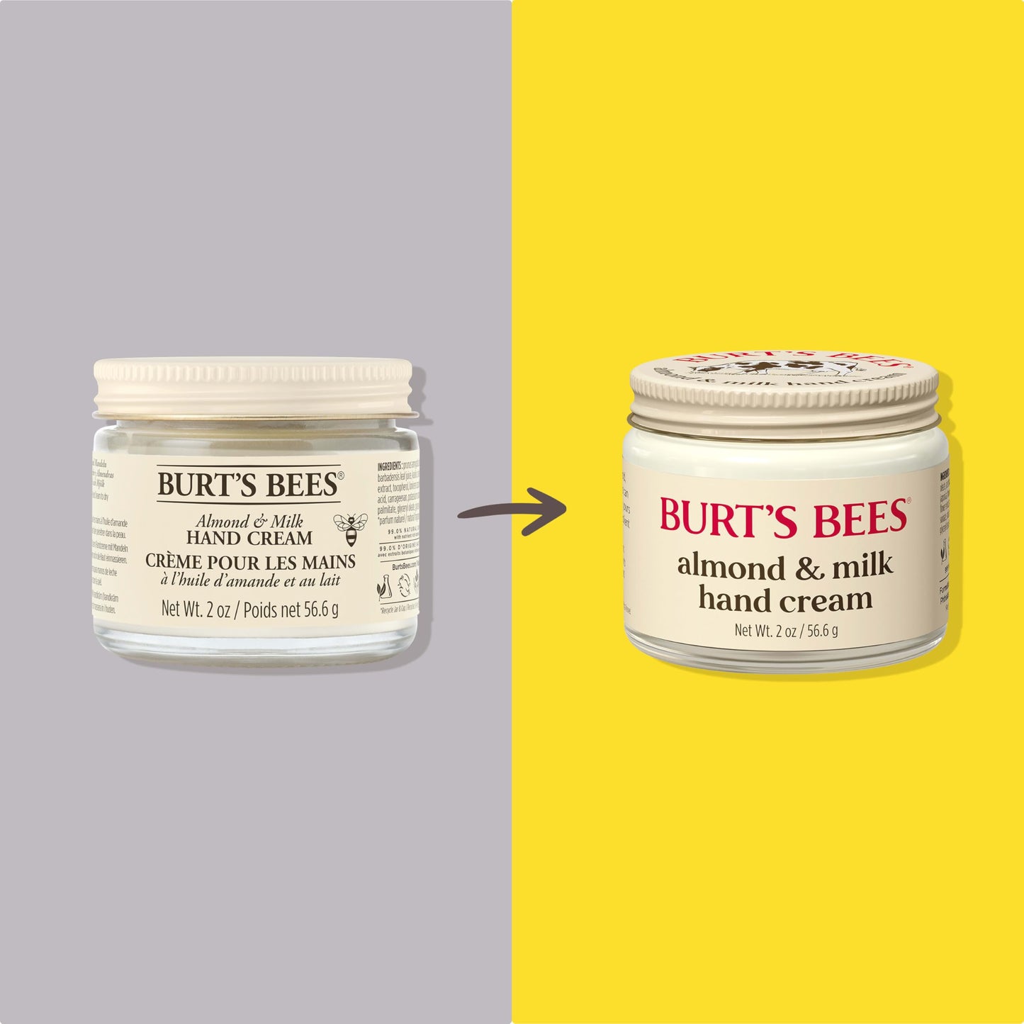 Burt's Bees Almond & Milk Hand Cream, 2 Oz