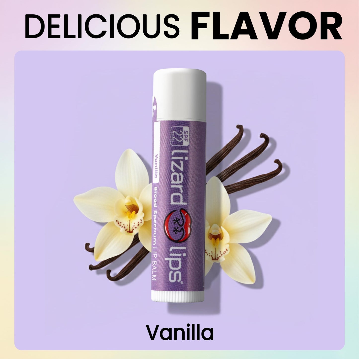 Lizard Lips SPF 22 Lip Balm - Original Vanilla 4 Pack (4)