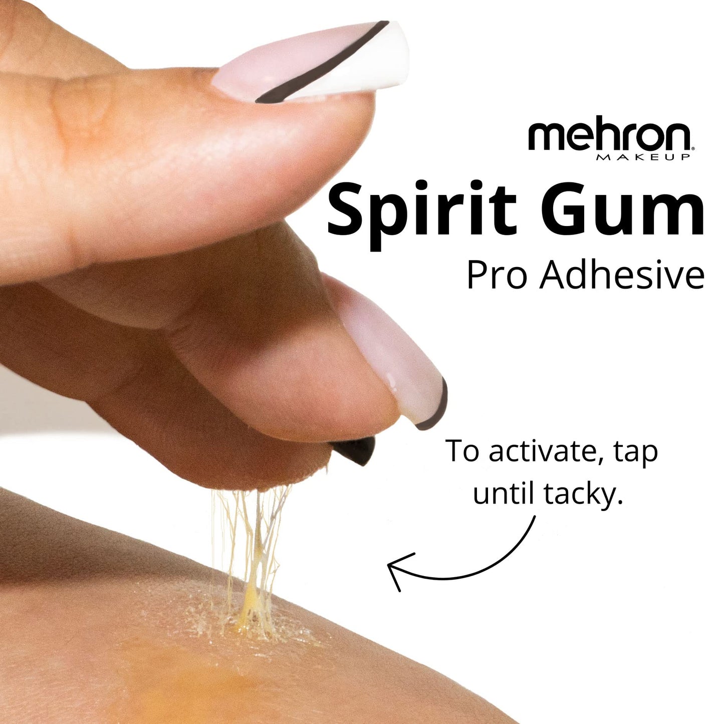Mehron Makeup Spirit Gum Adhesive | Special FX , Cosplay, Halloween, Stage Performance Makeup | Professional Cosmetic Glue Adhesive for Face, Skin