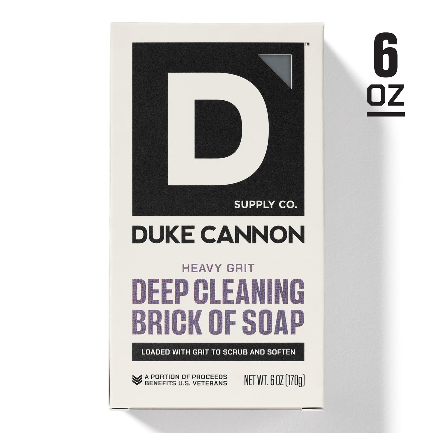 Duke Cannon Supply Co. Heavy Grit Deep Cleaning Brick Of Soap For Men - Aloe Vera + Shea Butter - Mandarin and Mint (6oz)