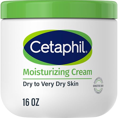 Cetaphil Face & Body Moisturizer, Hydrating Moisturizing Cream for Dry to Very Dry, Sensitive Skin, NEW 16 oz, Fragrance Free, Non-Comedogenic