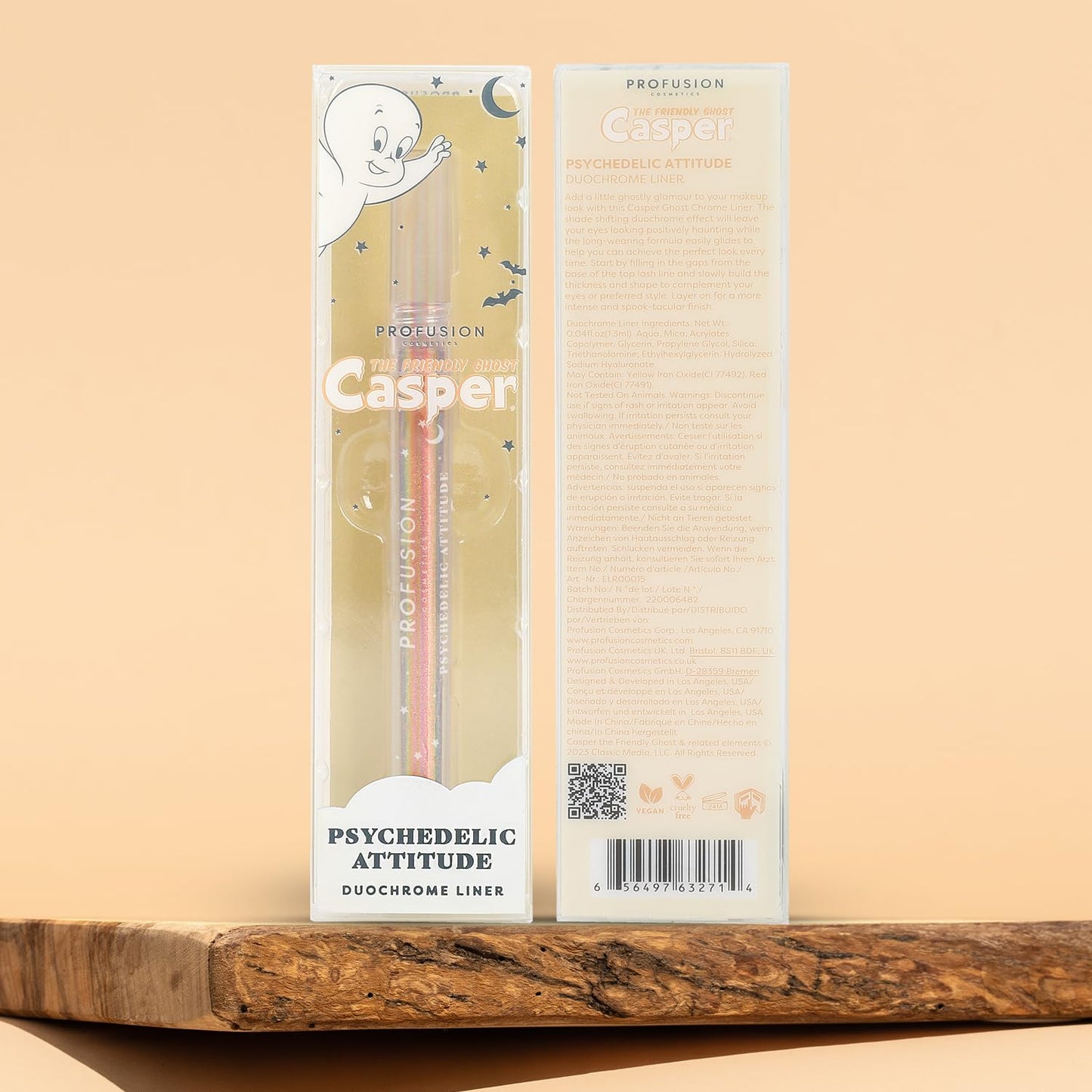 Profusion Cosmetics Casper Cosmic Spirit Duo Chrome Eyeliner - Fine Liquid and Premium Pigmented, Smooth-Glide, Long-Wearing, Color-Shifting Liner…