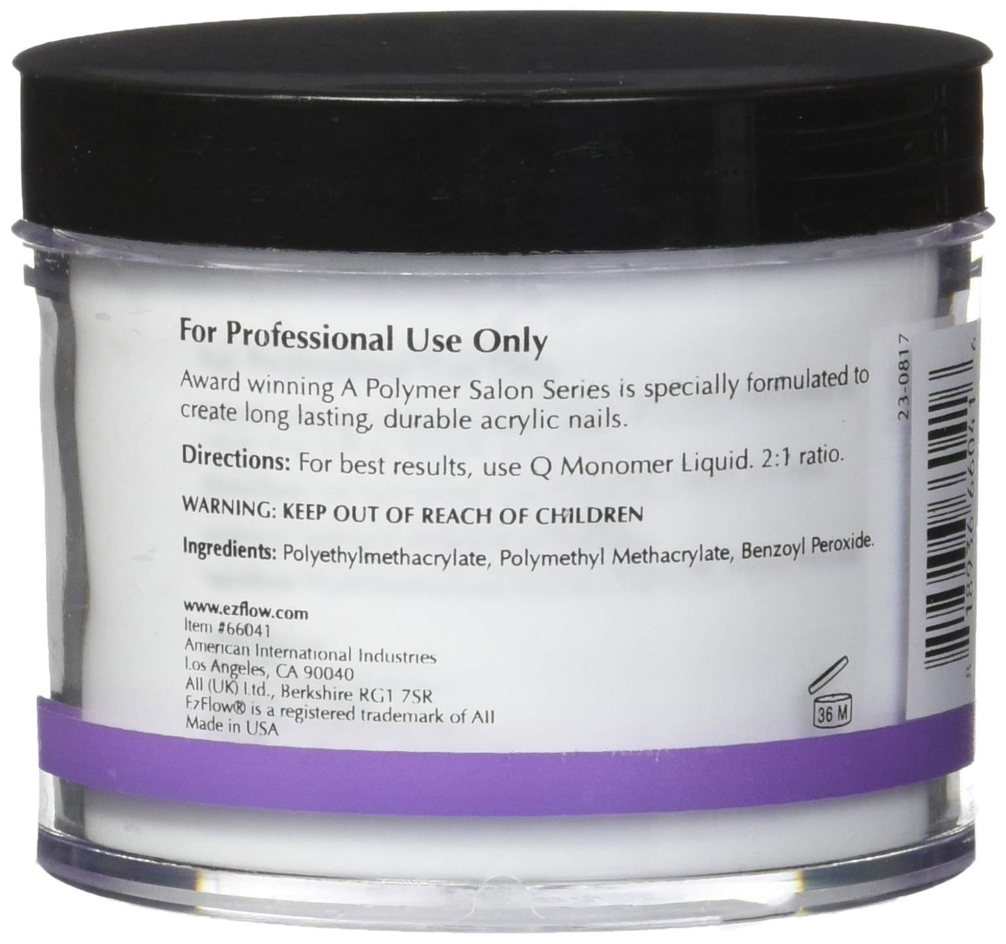 EZ Flow A Polymer Clear False Nails, 4 Ounce Beauty & Personal Care EzFlow