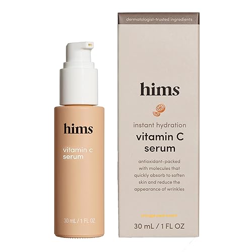 hims Vitamin C Serum for Men - Brightens, Evens Skin Tone, Reduces Wrinkles - Highly Concentrated Anti-Aging Vitamin C Face Serum for Men - 1 fl oz