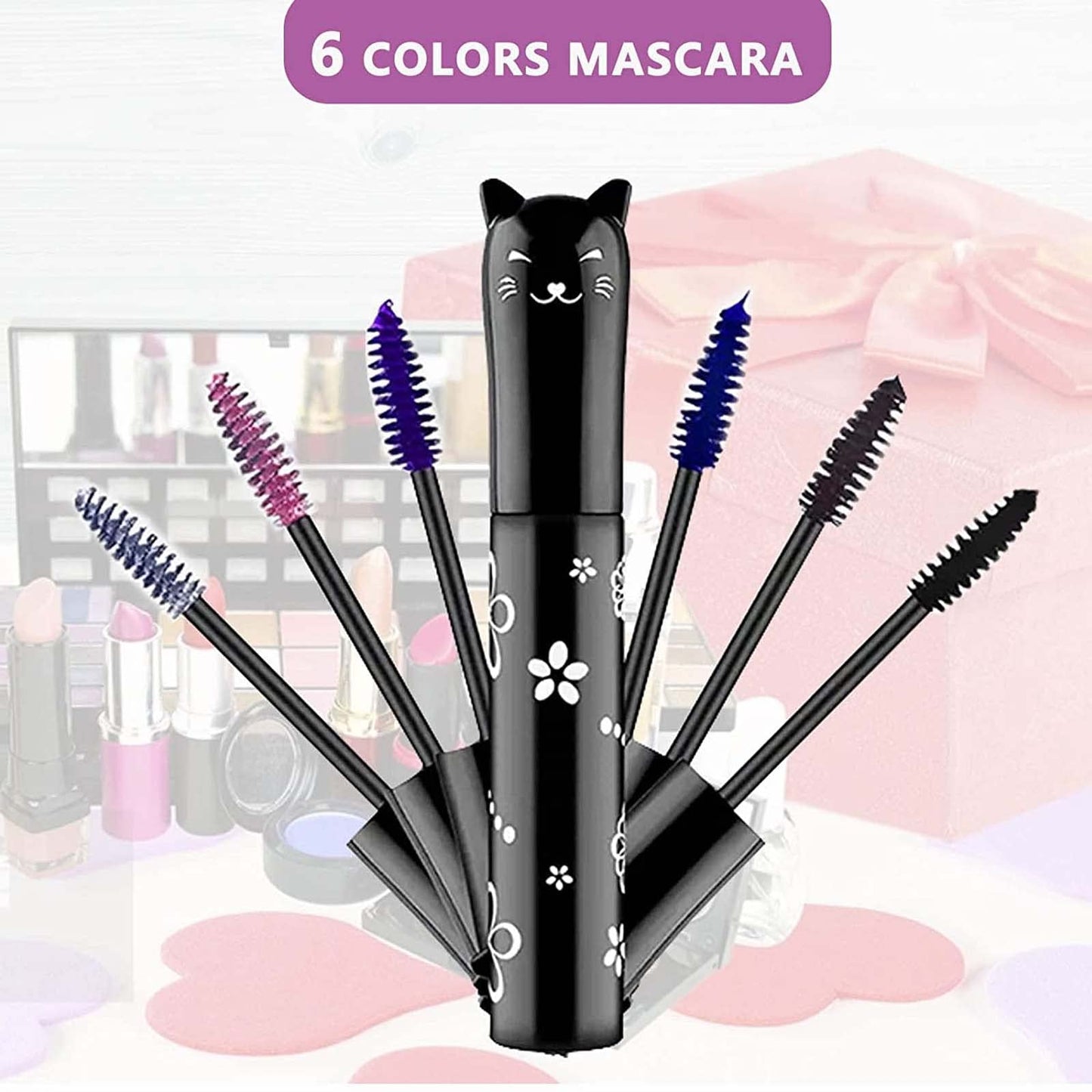 Pink Mascara Colored Eyes Makeup Best Natural Hypoallergenic Primer Benefit Waterproof Fast Dry Eyelashes Red Volumizing Lengthening Curling Defining