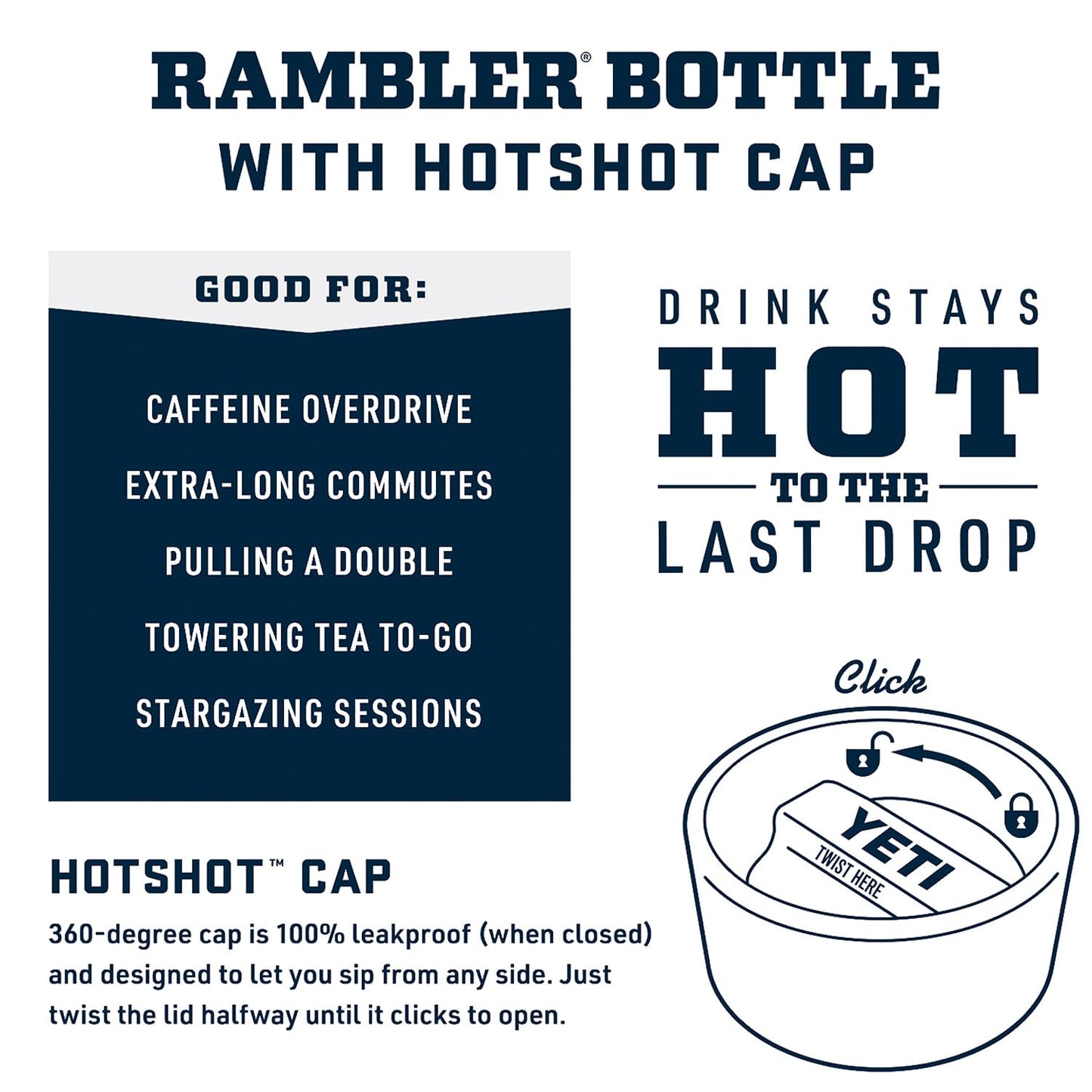 YETI Rambler 12 oz Bottle, Stainless Steel, Vacuum Insulated, with Hot Shot Cap, Tropical Pink