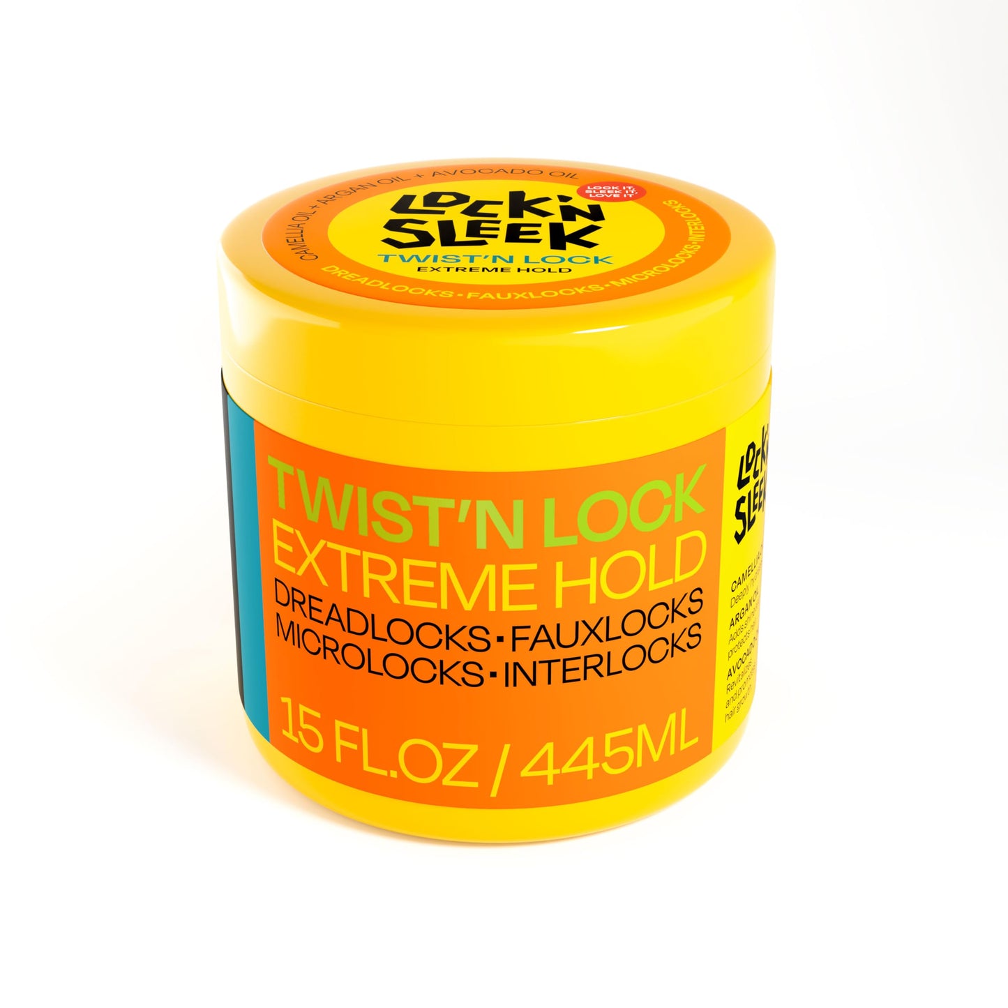 LOCK'N SLEEK Braiding Gel, Extreme Hold Braid, Loc, and Twist, Flake-Free, Tames Frizz, and Contol Edge (15 Fl Oz (Pack of 1))