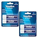 Vaseline Lip Therapy Care Original, Fast-Acting Nourishment, Ideal for Chapped, Dry, Cracked, or Damaged Lips, Lip Balm, 2-Pack of 2, 0.16 Oz Each, 4