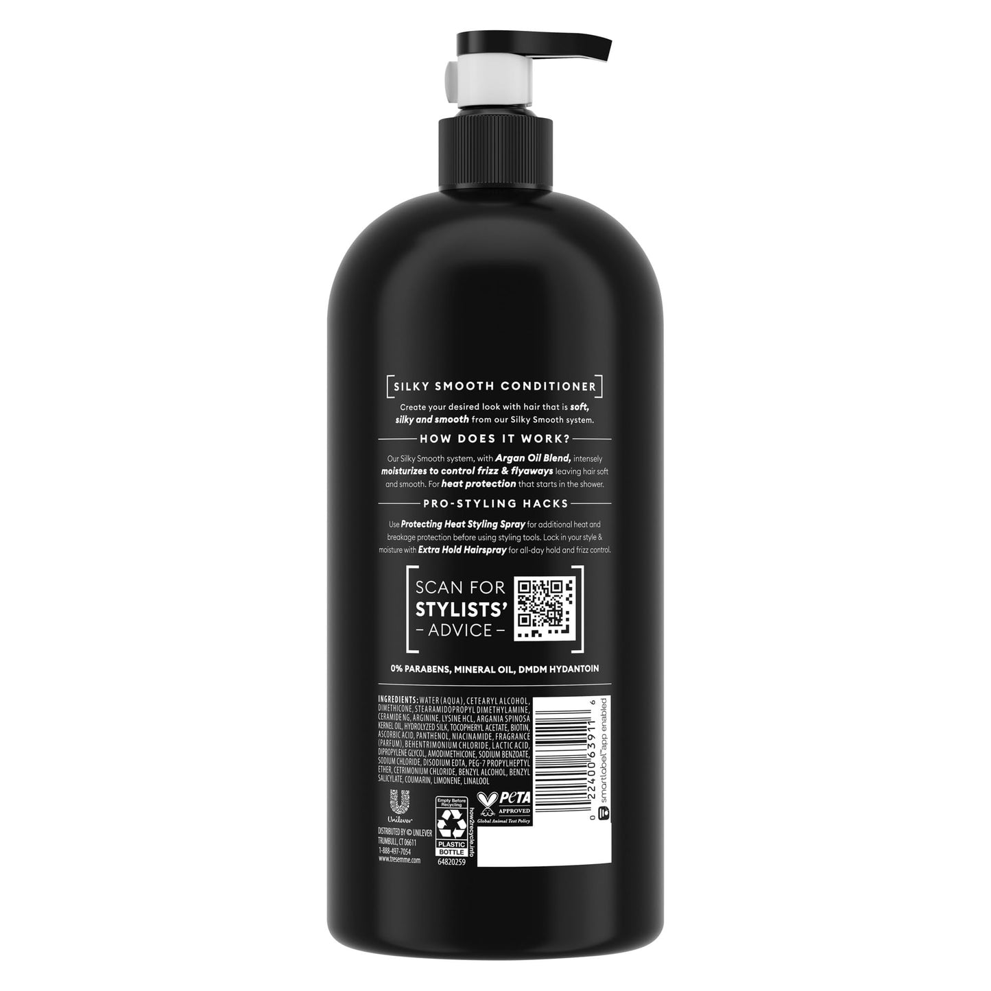 TRESemmé Smooth and Silky Conditioner with Pump, 39 oz Beauty and Personal Care TRESemmé
