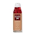 Revlon Liquid Foundation, Age Defying 3XFace Makeup, Anti-Aging and Firming Formula, SPF 30, Longwear Medium Buildable Coverage with Natural Finish