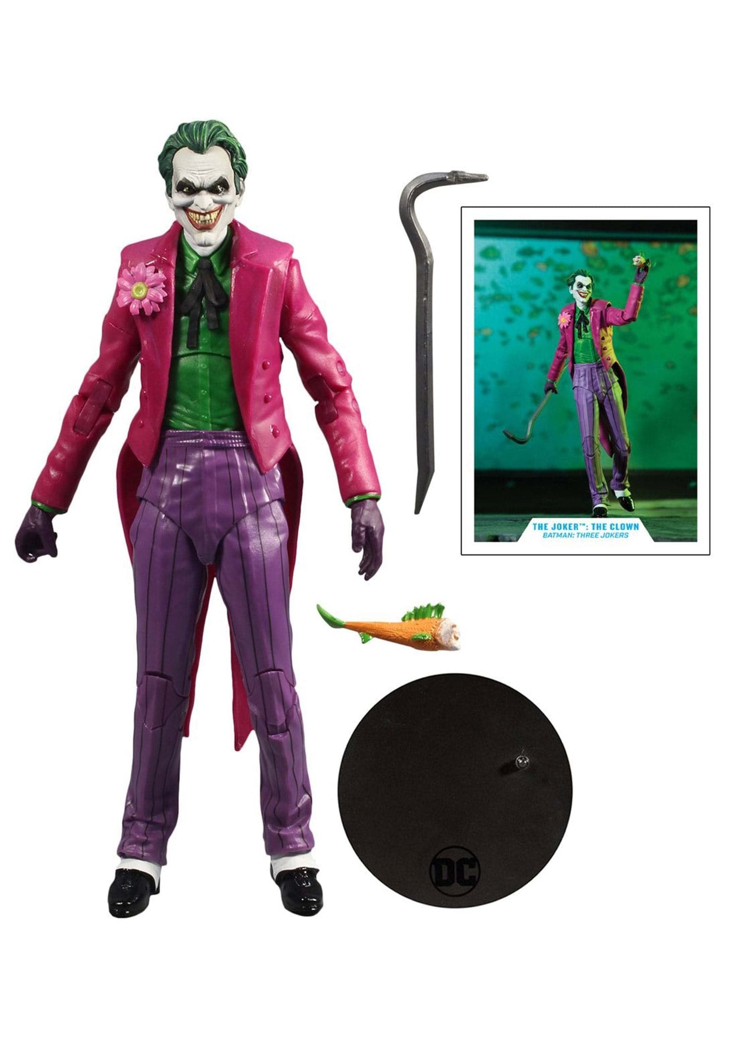 DC Multiverse The Joker: The Clown from Batman: Three Jokers 7" Action Figure with Accessories