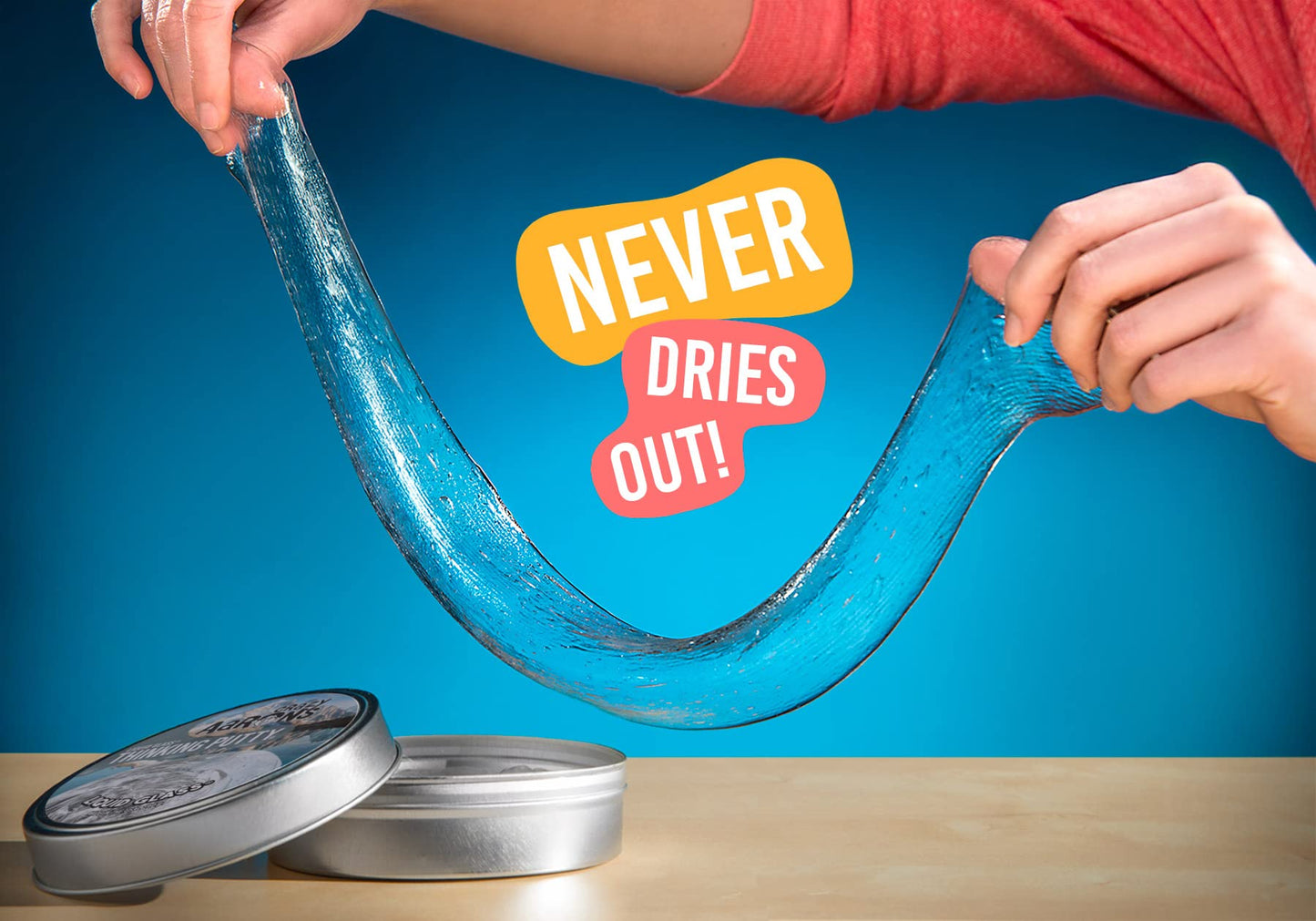 Crazy Aaron's Thinking Putty - Liquid Glass - See-Through Putty for Kids and Adults in a 4" Tin - Creative and Endless Fun, Stress Relief Therapy…