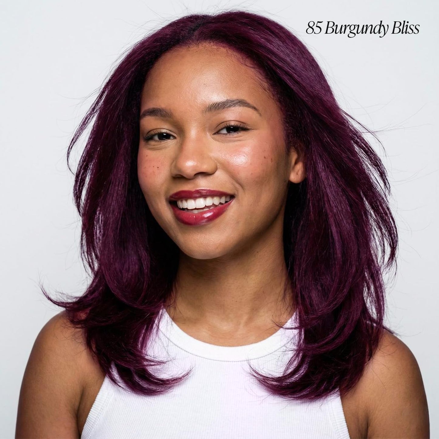 Adore Semi Permanent Hair Color (085 Burgundy Bliss) | Vegan & Cruelty-Free Purple Hair Dye | No Ammonia, No Peroxide, No Alcohol | 4 Fl Oz