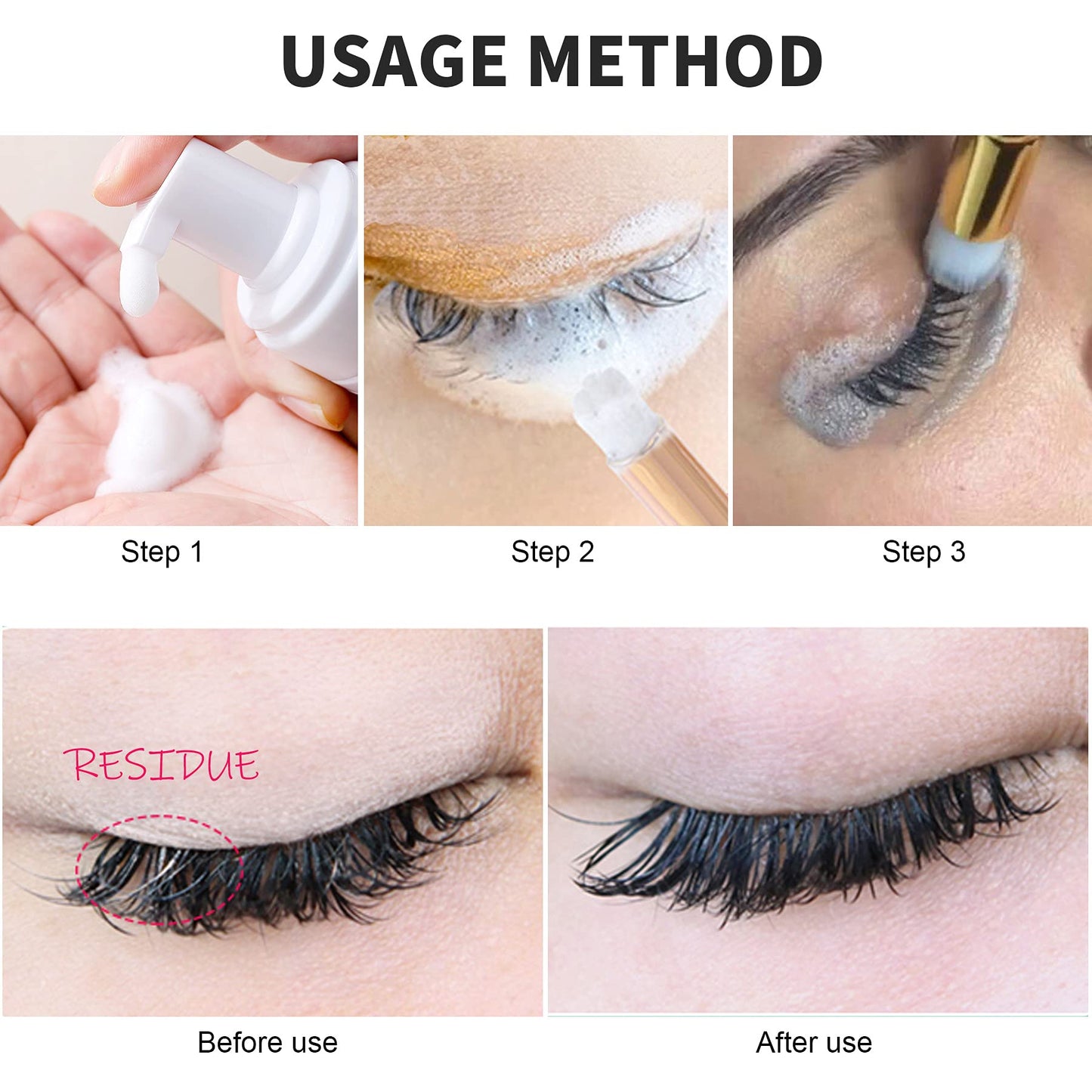 4 Pcs Lash Shampoo Brushes, Peel Off Blackhead Remover Tool, Nose Pore Deep Cleaning, Facial Cleansing, Eyelash Extensions Blackhead Washing Brush