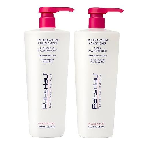 Pai-Shau Opulent Volume Cleanser and Conditioner Duo Set - Volumizing Cleanser and Conditioner for Thin Hair - Provides Improved Volume and Hydration