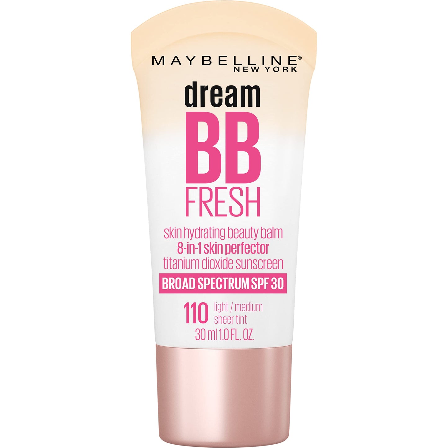 Maybelline Dream Fresh Skin Hydrating BB cream, 8-in-1 Skin Perfecting Beauty Balm with Broad Spectrum SPF 30, Sheer Tint Coverage, Oil-Free Beauty and Personal Care MAYBELLINE Default Title