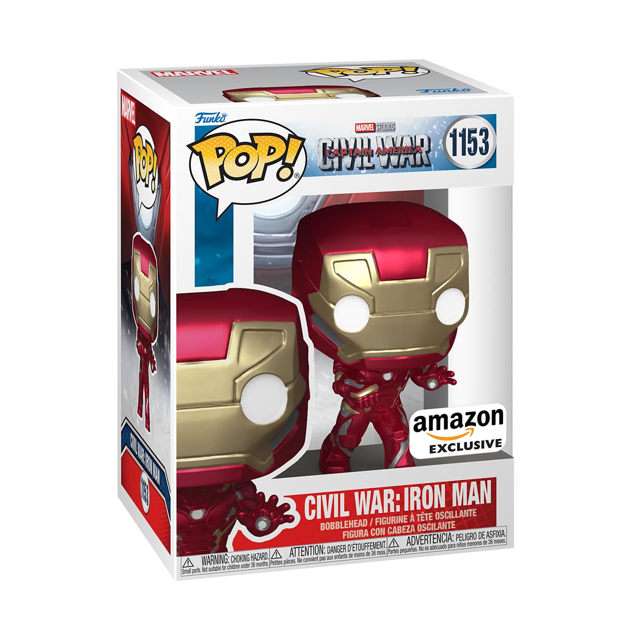 Funko POP! Marvel: Civil War Build A Scene - Iron Man - Captain America - Collectable Vinyl Figure - Gift Idea - Official Merchandise - for Kids…