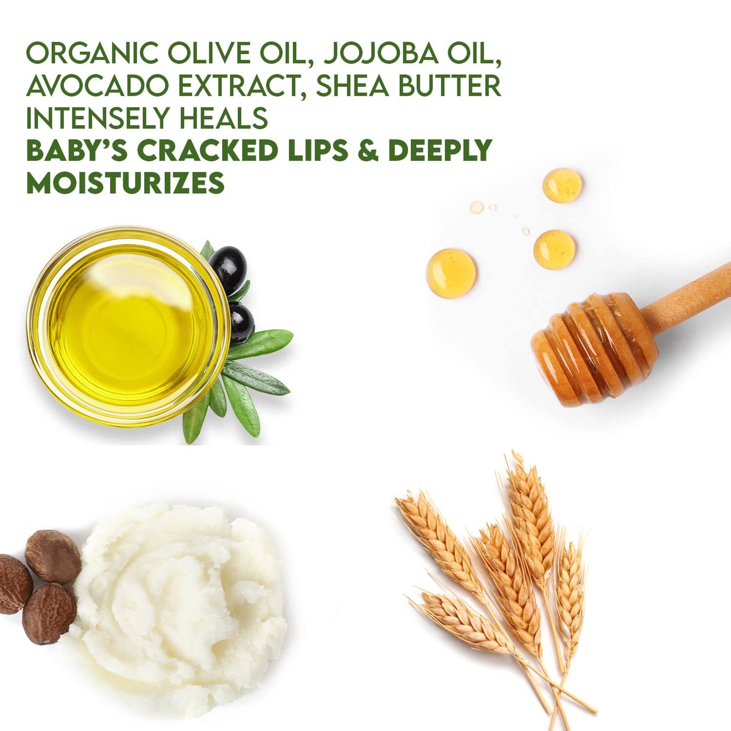 WBM Care Baby Lip Balm | Clean, Natural, and Non-Toxic Formula | Fragrance-Free Lip Care for Babies, Gentle Hydration and Protection for Delicate Lips