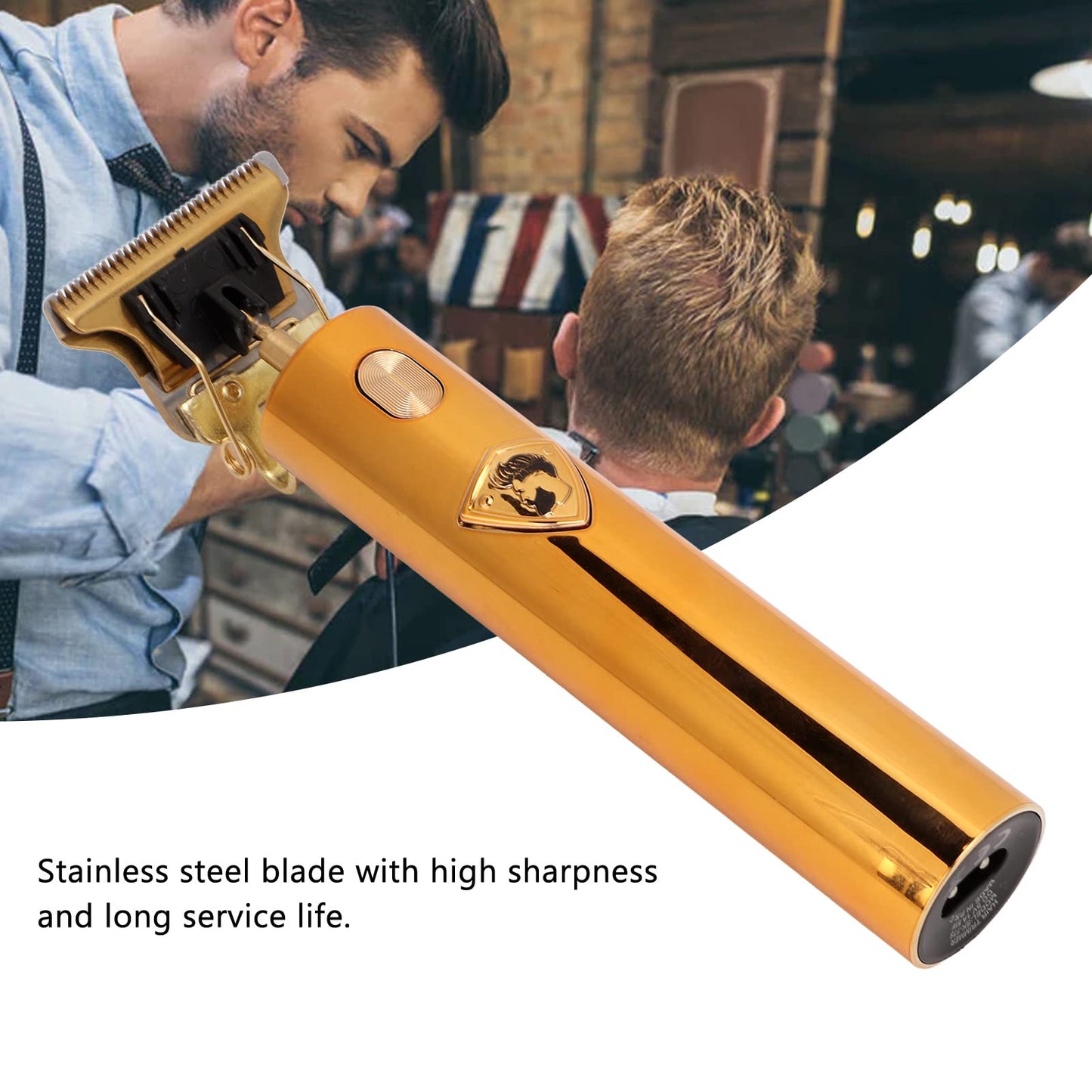 Aoutecen Electric Hair Clipper USB Rechargeable Close Teeth Grooming Kit Cordless Edger Low Noise Strong Power Stainless Steel Blades T Blade Trimmer Beauty and Personal Care Aoutecen