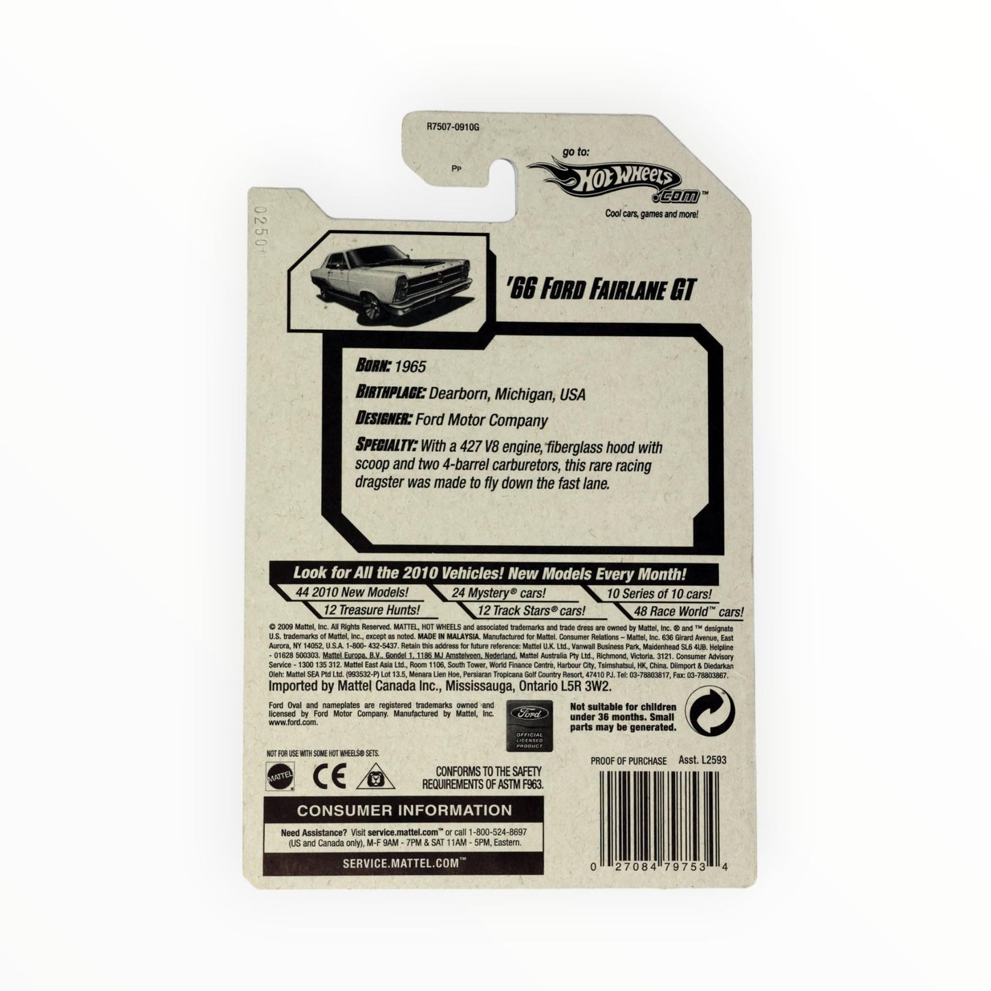 Hot Wheels '66 Ford Fairlane GT