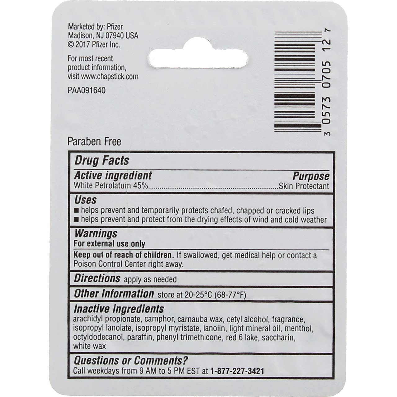 0.15 Oz Cherry Flavor Skin Protectant Flavored Lip Balm Tube (Pack of 4)