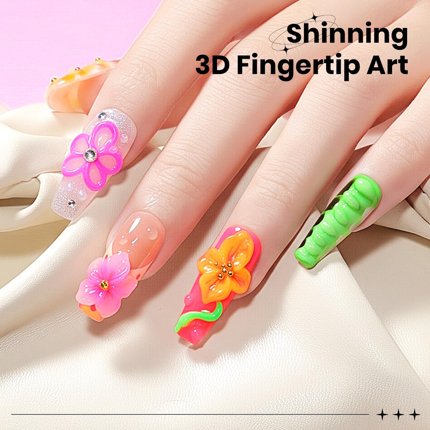 SUPWEE 3D Nail Gel for Nail Art, 2PCS Solid Builder Gel 5g Beauty and Personal Care SUPWEE