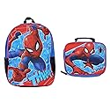 Marvel Boy's Spider-Man 16-Inch Backpack with Lunch Bag, Blue